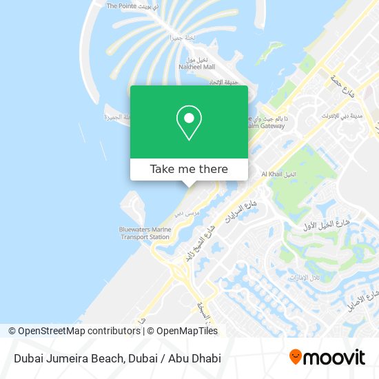 Dubai Jumeira Beach map