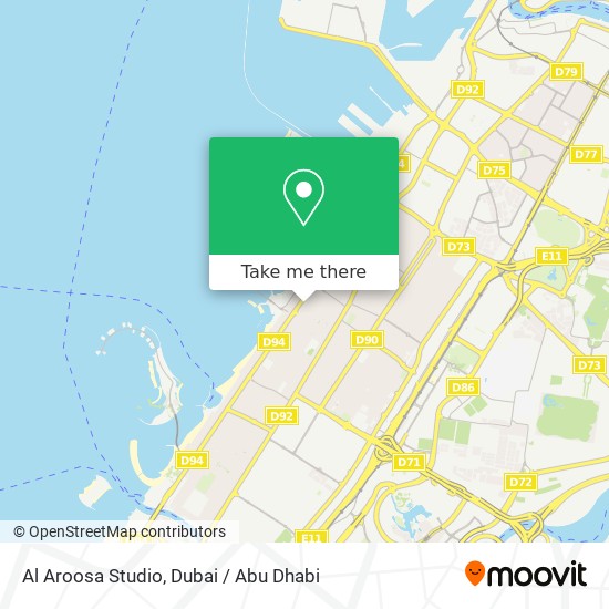 Al Aroosa Studio map