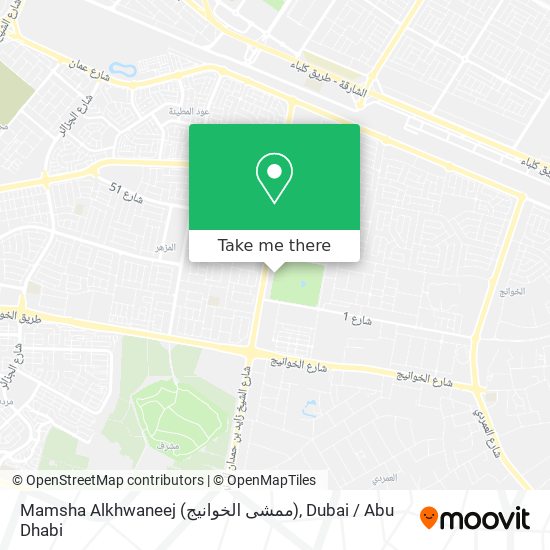 Mamsha Alkhwaneej (ممشى الخوانيج) map