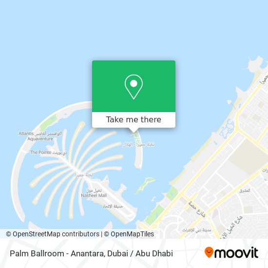 Palm Ballroom - Anantara map