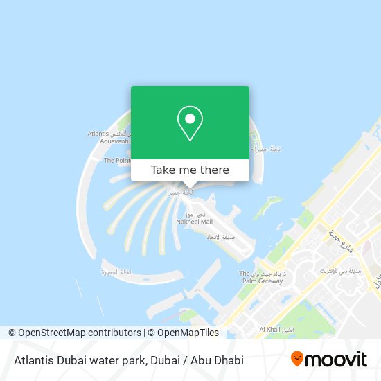 Atlantis Dubai water park map