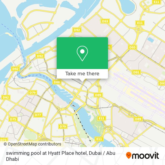 swimming pool at Hyatt Place hotel map