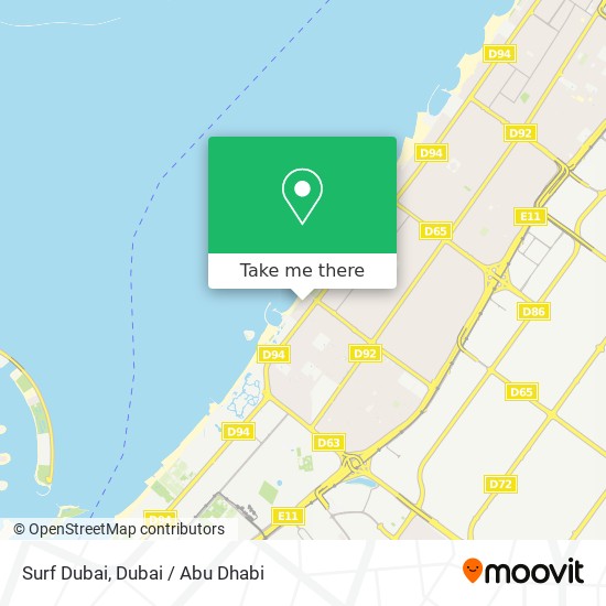 Surf Dubai map