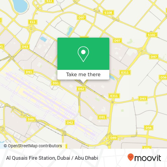 Al Qusais Fire Station map