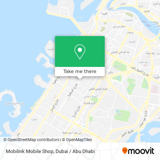 Mobilink Mobile Shop map