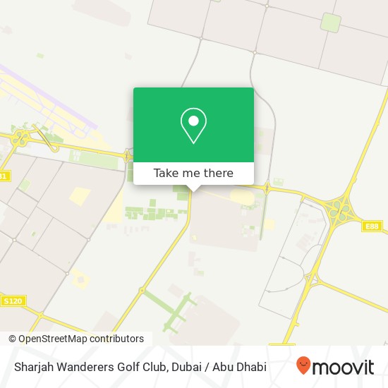 Sharjah Wanderers Golf Club map
