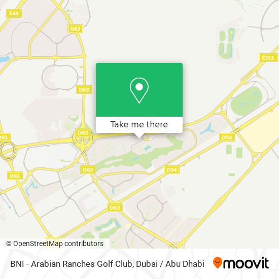 BNI - Arabian Ranches Golf Club map