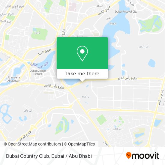 Dubai Country Club map