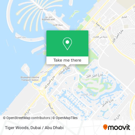 Tiger Woods map