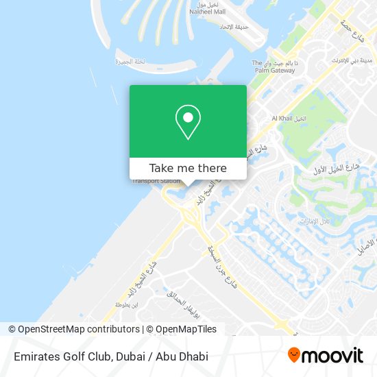 Emirates Golf Club map