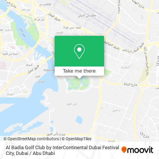 Al Badia Golf Club by InterContinental Dubai Festival City map