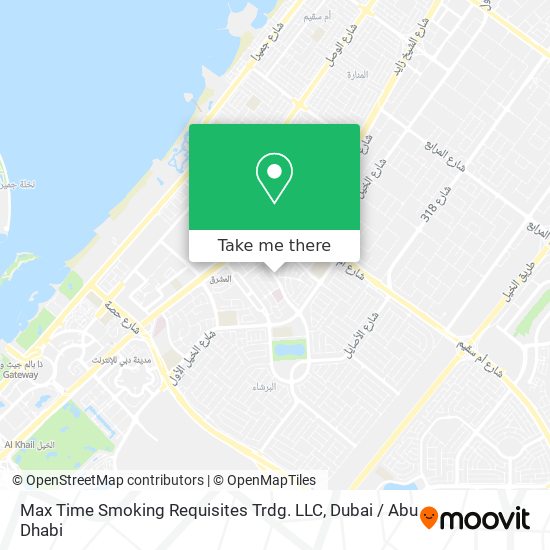 Max Time Smoking Requisites Trdg. LLC map