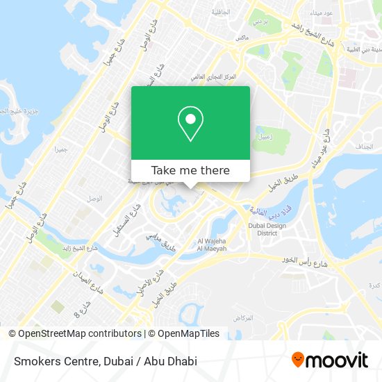 Smokers Centre map