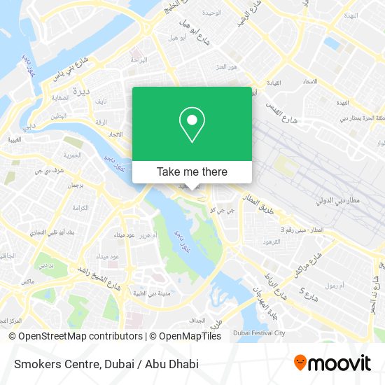 Smokers Centre map