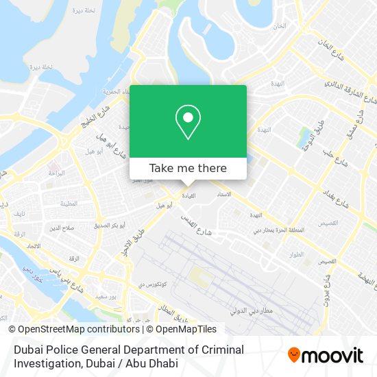 Dubai Police General Department of Criminal Investigation map