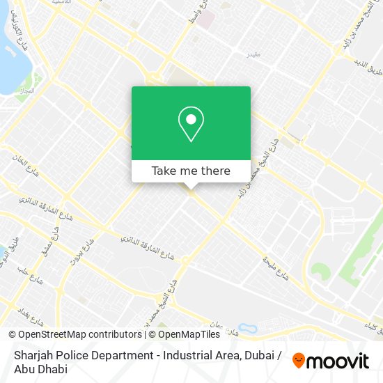 Sharjah Police Department - Industrial Area map