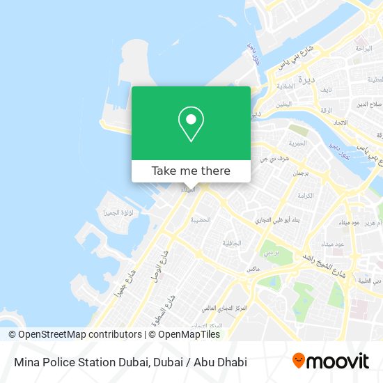 Mina Police Station Dubai map
