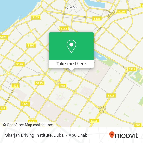 Sharjah Driving Institute map