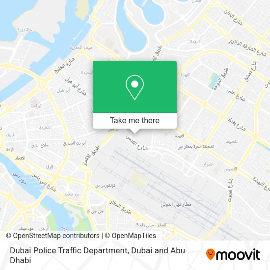 Dubai Police Traffic Department map