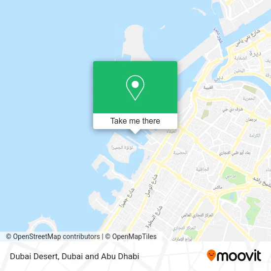 Dubai Desert map