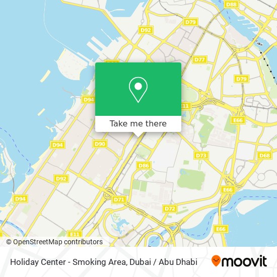 Holiday Center - Smoking Area map