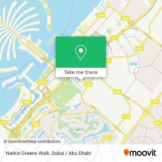 Natkin Greens Walk map