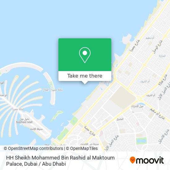 HH Sheikh Mohammed Bin Rashid al Maktoum  Palace map