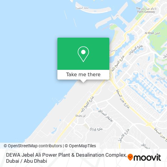 DEWA Jebel Ali Power Plant & Desalination Complex map