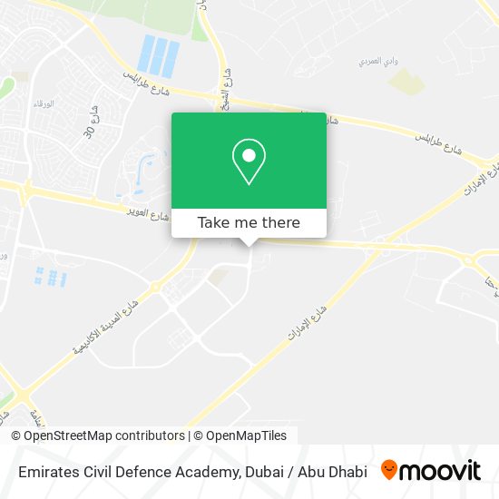 Emirates Civil Defence Academy map