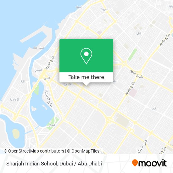 Sharjah Indian School map