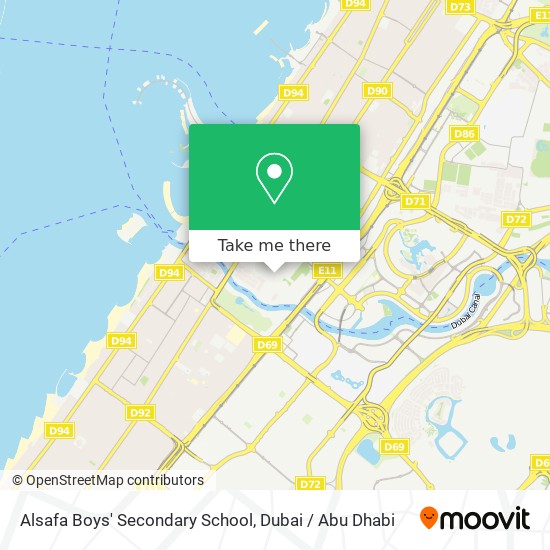 Alsafa Boys' Secondary School map