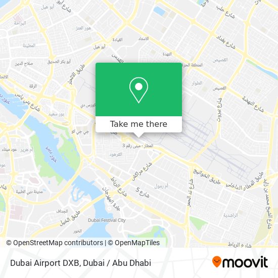 Dubai Airport DXB map