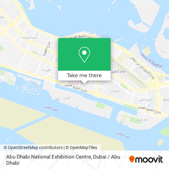 Abu Dhabi National Exhibition Centre map