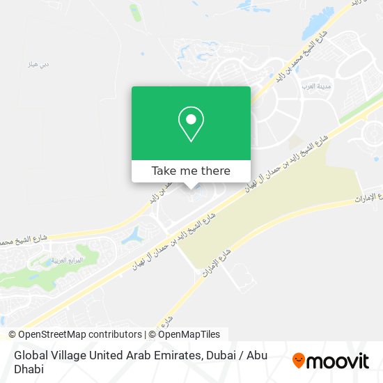 Global Village United Arab Emirates map