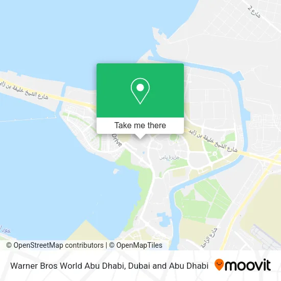 Warner Bros World Abu Dhabi map