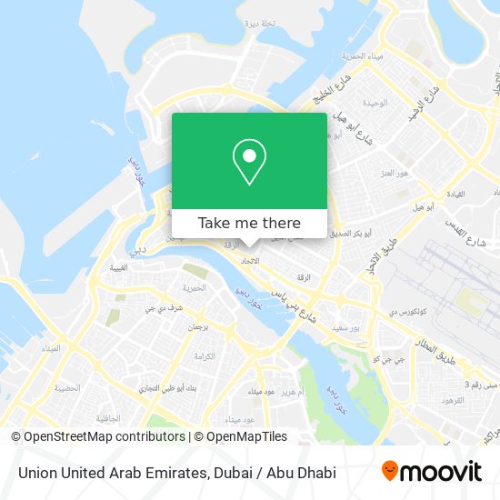 Union United Arab Emirates map