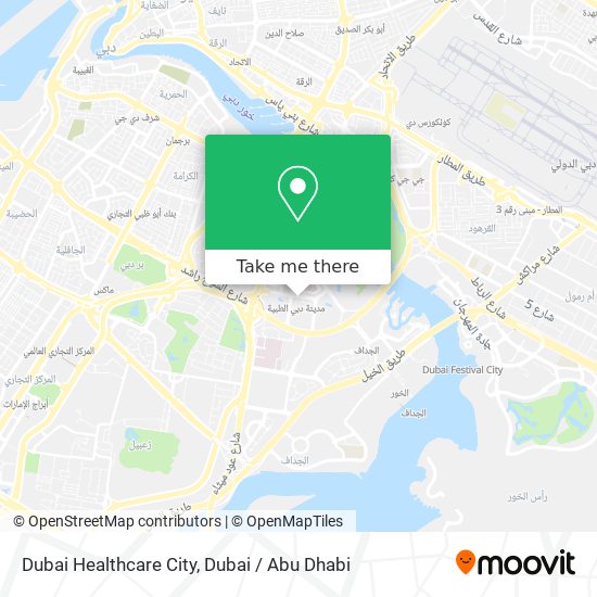 Dubai Healthcare City map