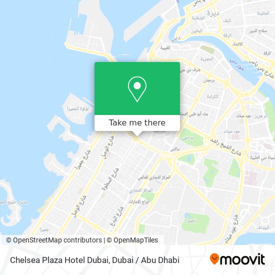 Chelsea Plaza Hotel Dubai map