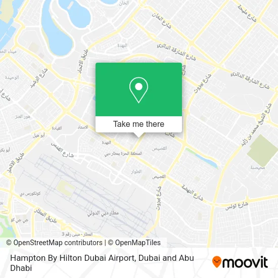 Hampton By Hilton Dubai Airport map
