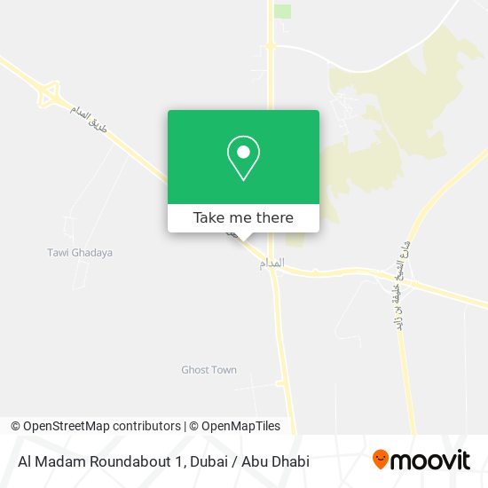 Al Madam Roundabout 1 map