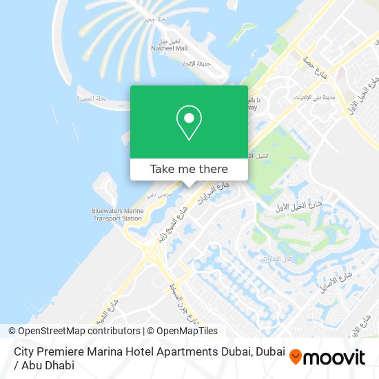 City Premiere Marina Hotel Apartments Dubai map