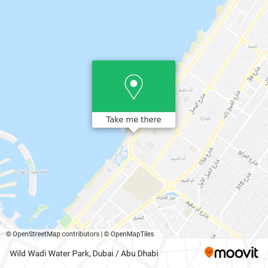 Wild Wadi Water Park map