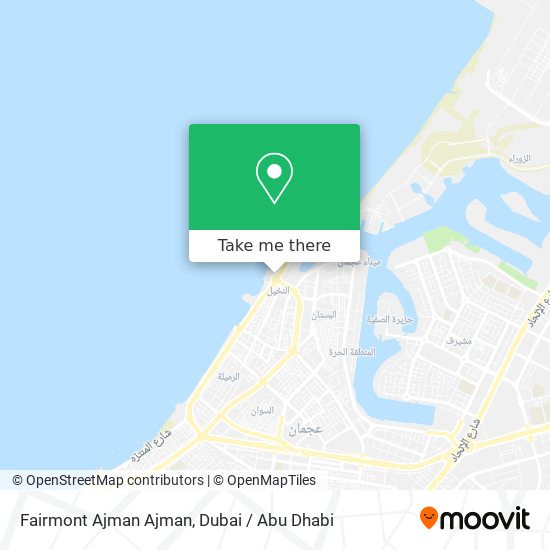 Fairmont Ajman Ajman map