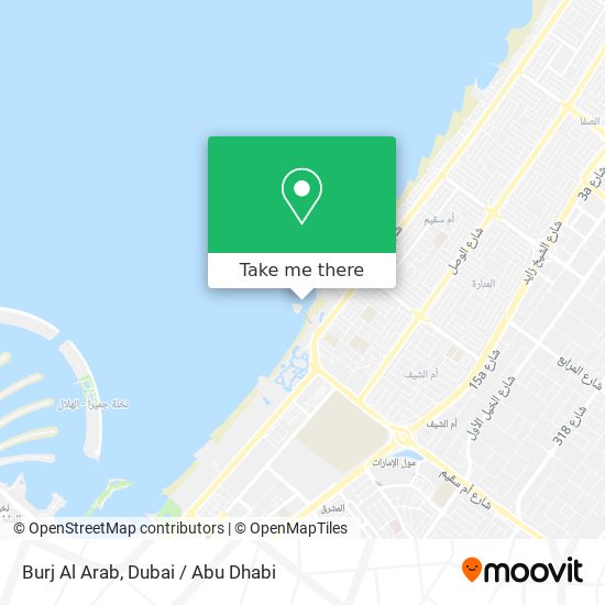 Burj Al Arab map