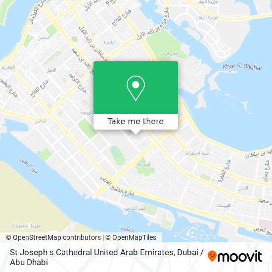St Joseph s Cathedral United Arab Emirates map