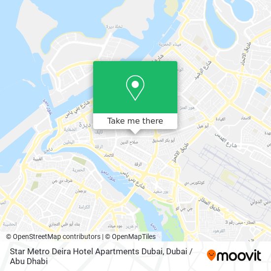 Star Metro Deira Hotel Apartments Dubai map