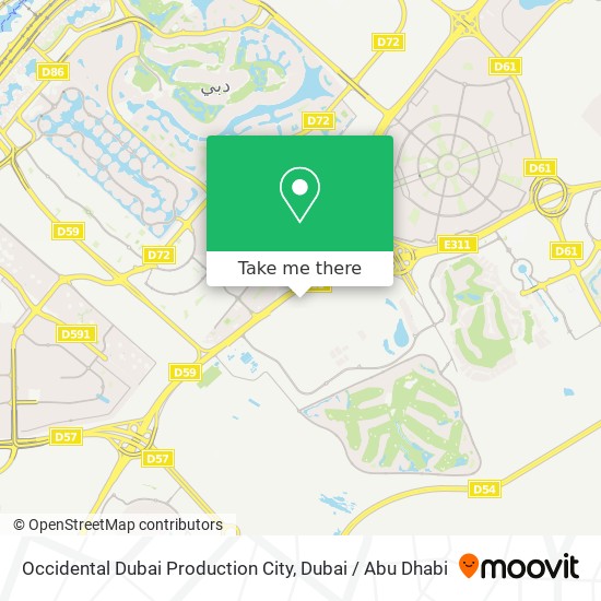 Occidental Dubai Production City map