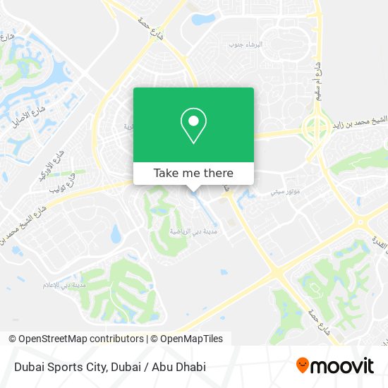 Dubai Sports City map