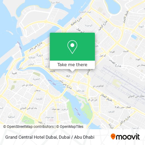 Grand Central Hotel Dubai map