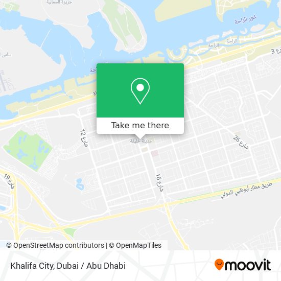 Khalifa City map